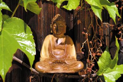 Amitabha Holz 15 cm