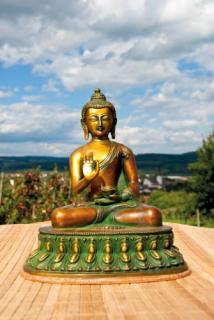 Amoghasiddhi Buddha, 25 cm, Messing