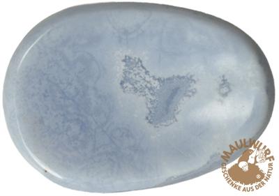 Daumenstein Chalcedon blau