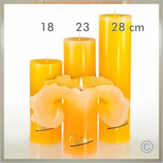 Einfarbig 18 cm goldgelb(VPE: 4 Stück)