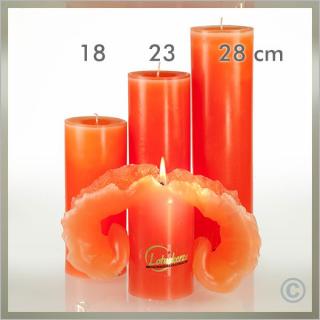 Einfarbig 18 cm lachsorange(VPE: 4 Stück)