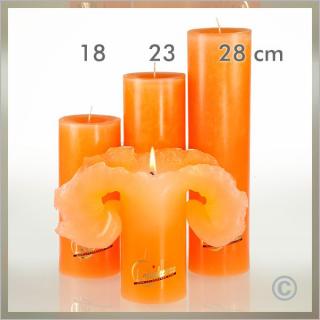 Einfarbig 23 cm orange(VPE: 3 Stück)