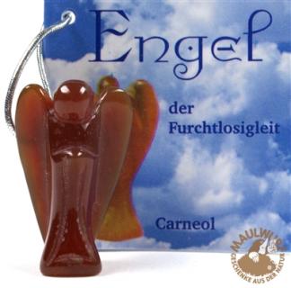 Engel-Anhänger Carneol (gebr.), 3cm