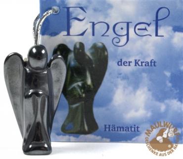 Engel-Anhänger Hämatit, 3cm