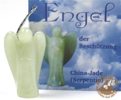 Engel-Anhänger Serpentin (China Jade), 3cm