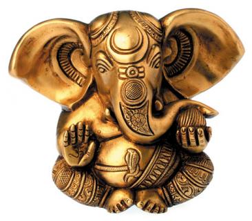 Ganesha messing 13 cm