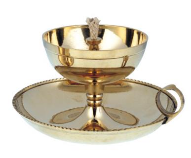 Ghee-Lampe (Messing 14 cm)