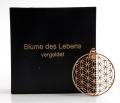 Blume des Lebens, 24 karat vergoldet