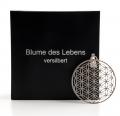 Blume des Lebens, versilbert