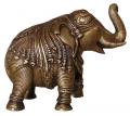 Elefant Messing mit Gravur groß 19 cm