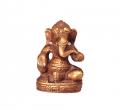 Ganesha sitzend, Messing, 6.5 cm