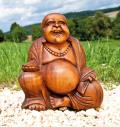 Happy Buddha Holz 20 cm