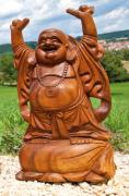 Happy Buddha Holz 40 cm