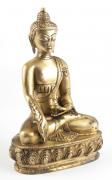 Medizin-Buddha, Messing, ca. 20 cm