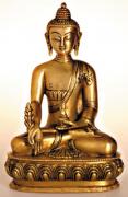 Medizin-Buddha, Messing, ca. 20 cm